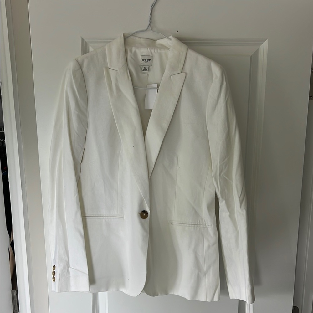 J. Crew White Blazer Professional Suit Jacket
